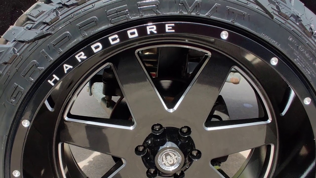 24X12 Hardcore Offroad HC14 Wheels and Fuel Gripper Tires On a 2017 Silverado 1500