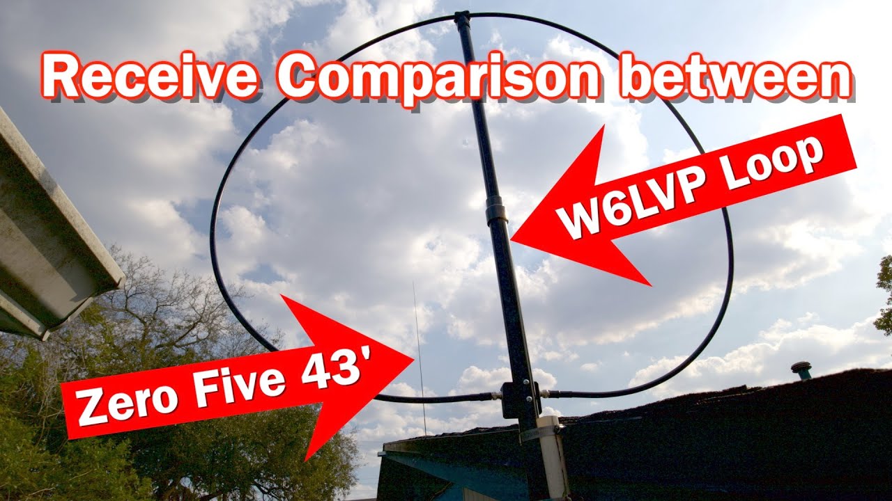 Comparison Receive between the Zero Five 43' HF Multiband Vertical and the W6LVP Magnetic Loop Ant