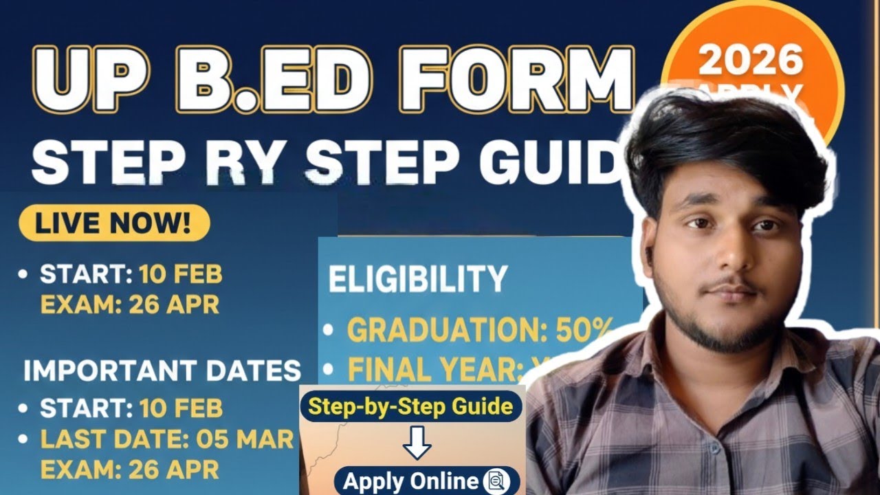 UP B.Ed 2026 Form Out! 🔥 आवेदन शुरू | जल्द भरें फॉर्म वरना होगी देरी!#UPBED2026#UPBEdOnlineForm#Form