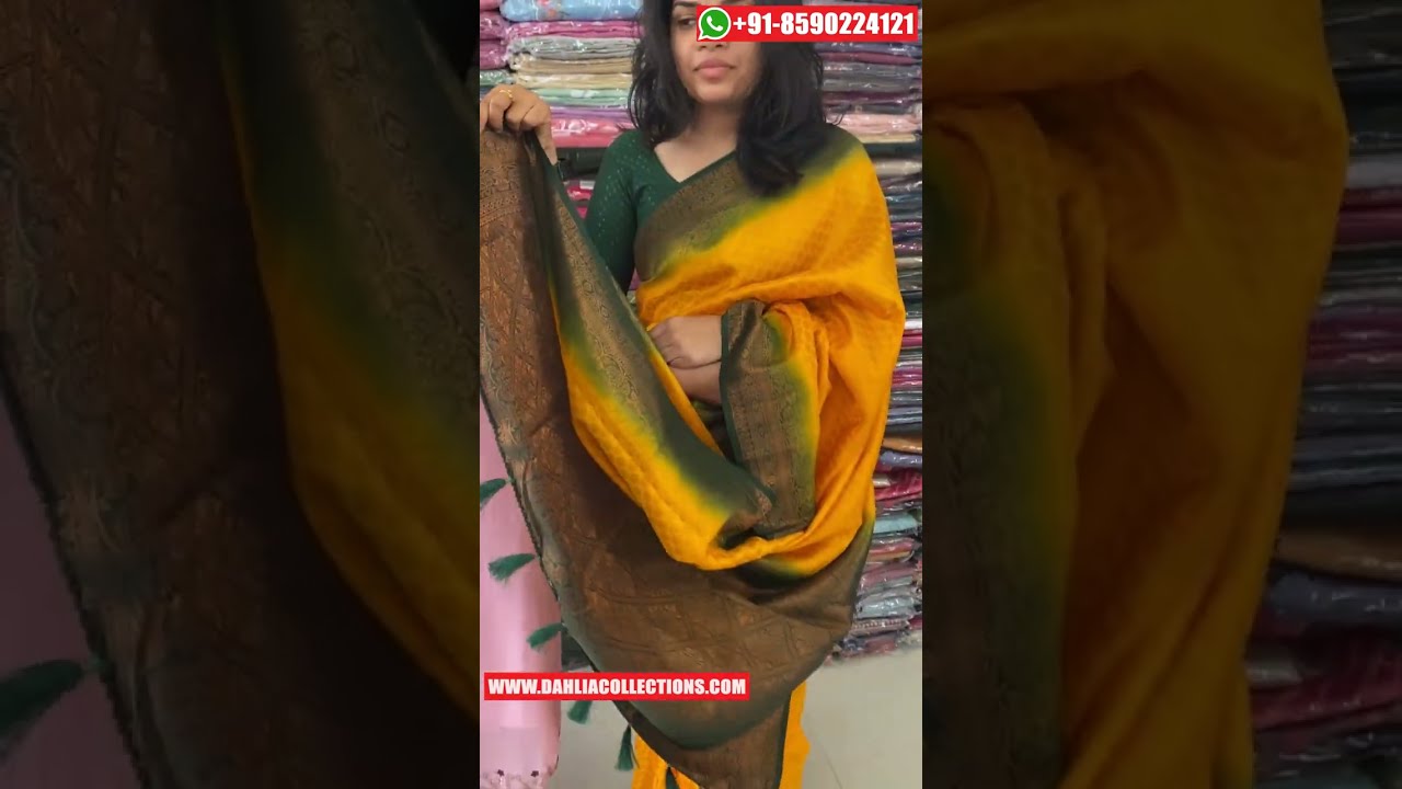 Latest Collection of Kubera Silk Saree (Contrast Color) | Soft Silk Saree | Kubera Pattu Saree-DS915