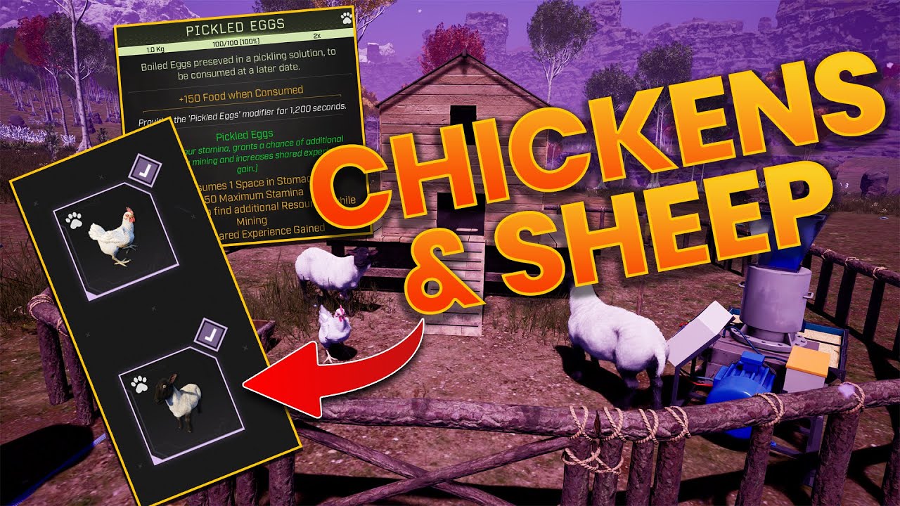 ICARUS Laika Update  Early Look - Sheep & Chickens