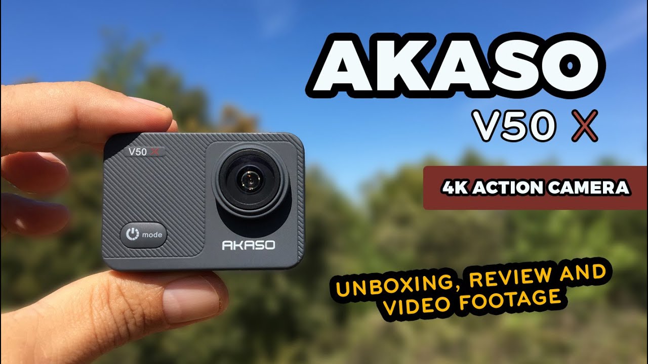 AKASO V50X 4K ACTION CAM - UNBOXING, REVIEW & SAMPLE FOOTAGE #akaso