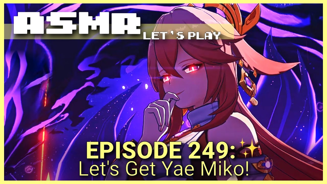 ASMR | Genshin Impact | Let's Get Yae Miko! | Gum Chewing and Keyboard Sounds ⭐