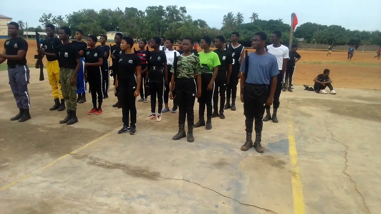 Zion college army cadet training towards the school annual festival