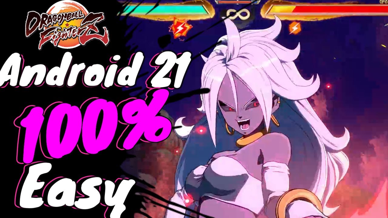 D🅱FZ ➤Android 21 EASY TOD solo combo 100% on-screen inputs!!! Tutorial【 Dragon Ball FighterZ】