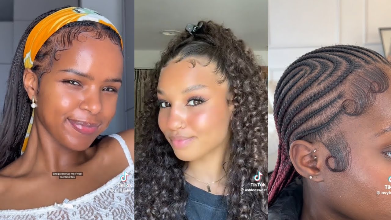 How to do edges for black women | TikTok compilation | Beginner friendly #edgestutorial 