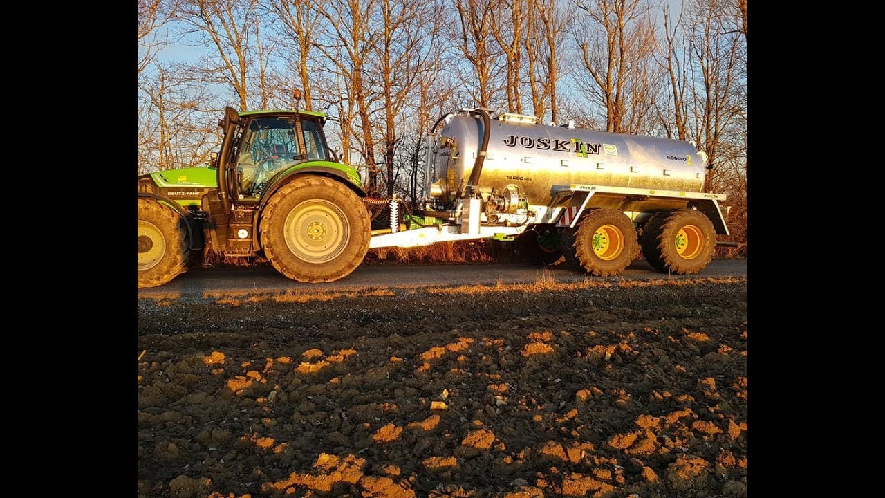 Uncut Gülle fahren mit Joskin Modulo 2 und Deutz Fahr 6210 C Shift