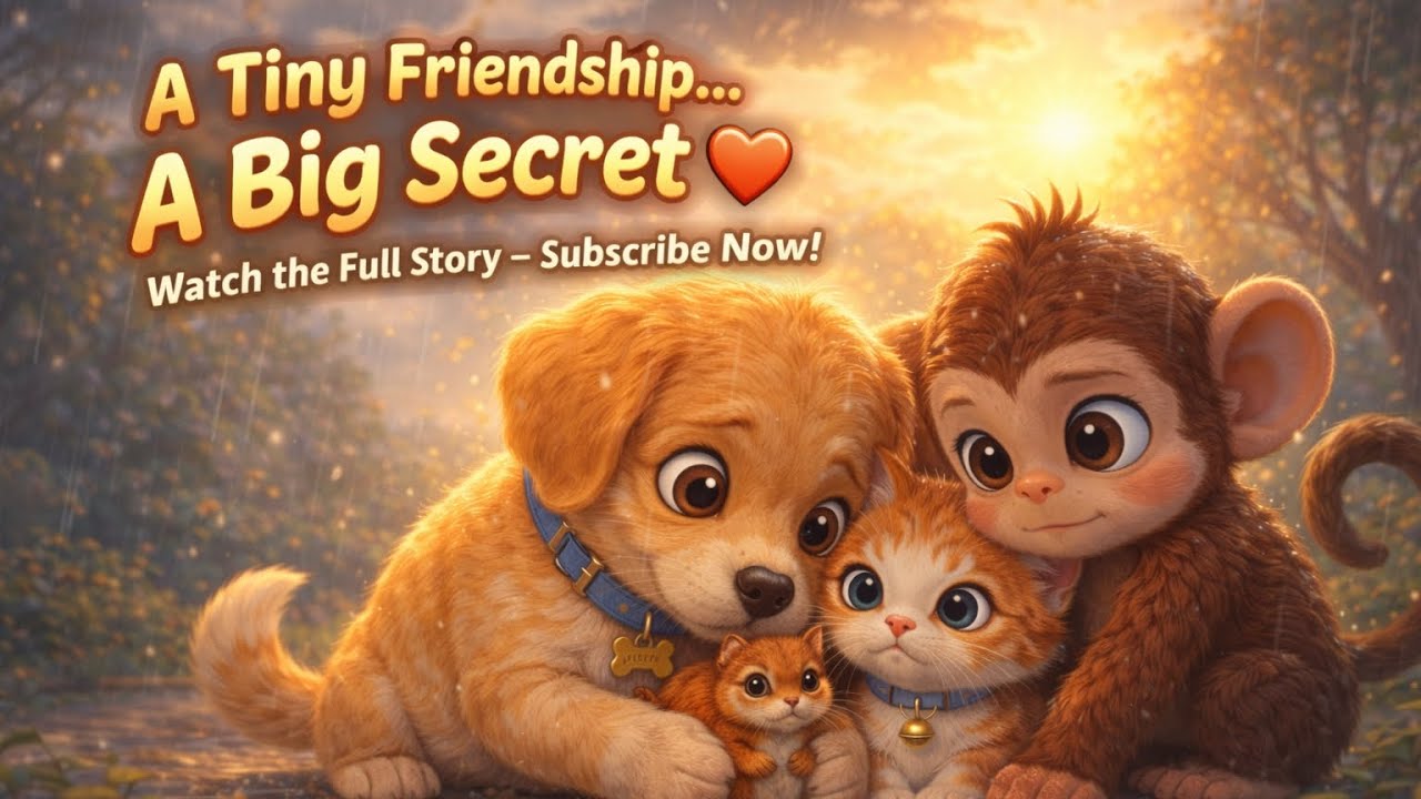 Four Little Animal Friends & One Lost Home | A Sweet Emotional Poem About Kindness 🐶🐱🐒🐿️ 