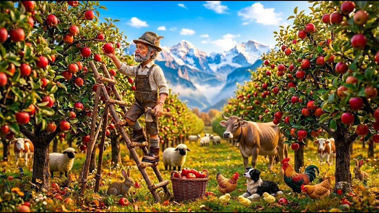 Peaceful Life in the Swiss Alps | Cozy Autumn Harvest & Baking