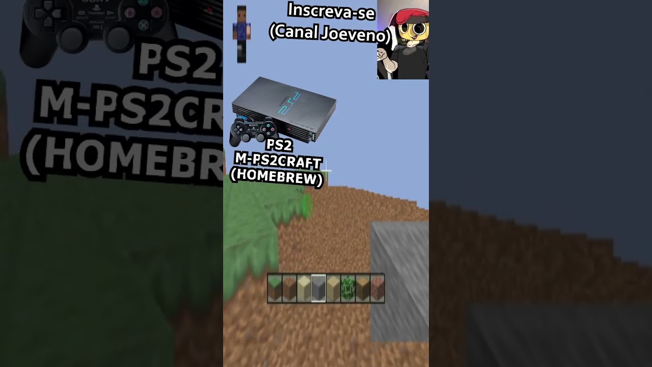PS1 VS PS2 VS PS3 VS PS4 VS PS5 MINECRAFT #shorts #jogos