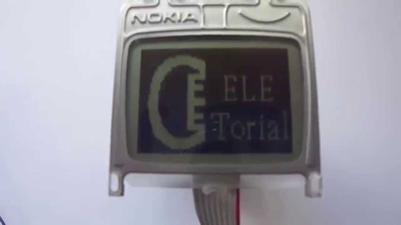 طريقة توصيل وتشغيل شاشة نوكيا 3310 مع pic 16f628a