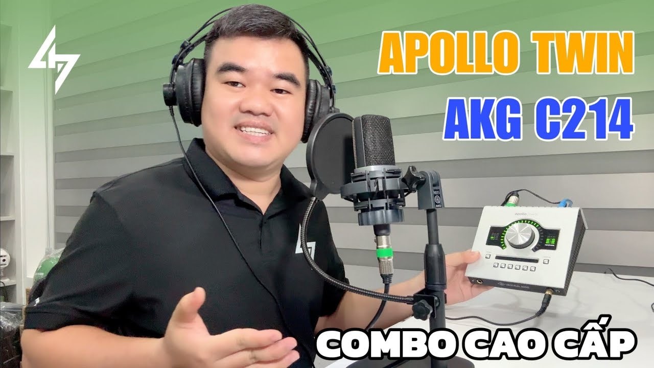 Trải Nghiệm Soundcard APOLLO TWIN + Micro AKG C214 Đỉnh Cao Âm Thanh Chuyên Nghiệp Với Plugin Hãng