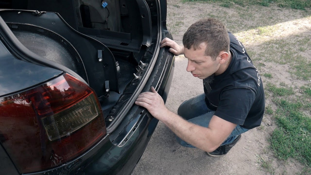 Montaż / Demontaż tylnego zderzaka Audi A4 B6 S-line / zwykły