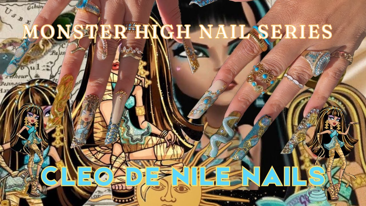 Cleo De Nile Nails 👑🐍✨| Monster High Series Volume 3 