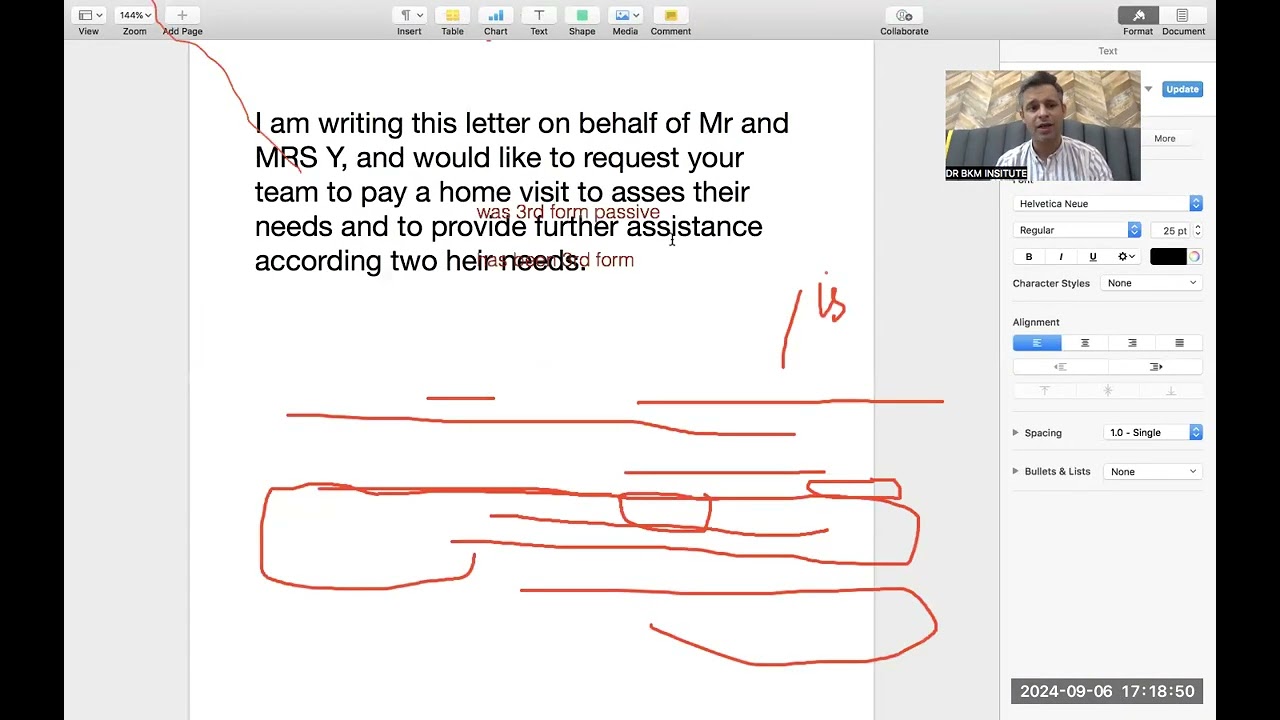 Complete sample of oet writing | Henry Okeefe oet letter
