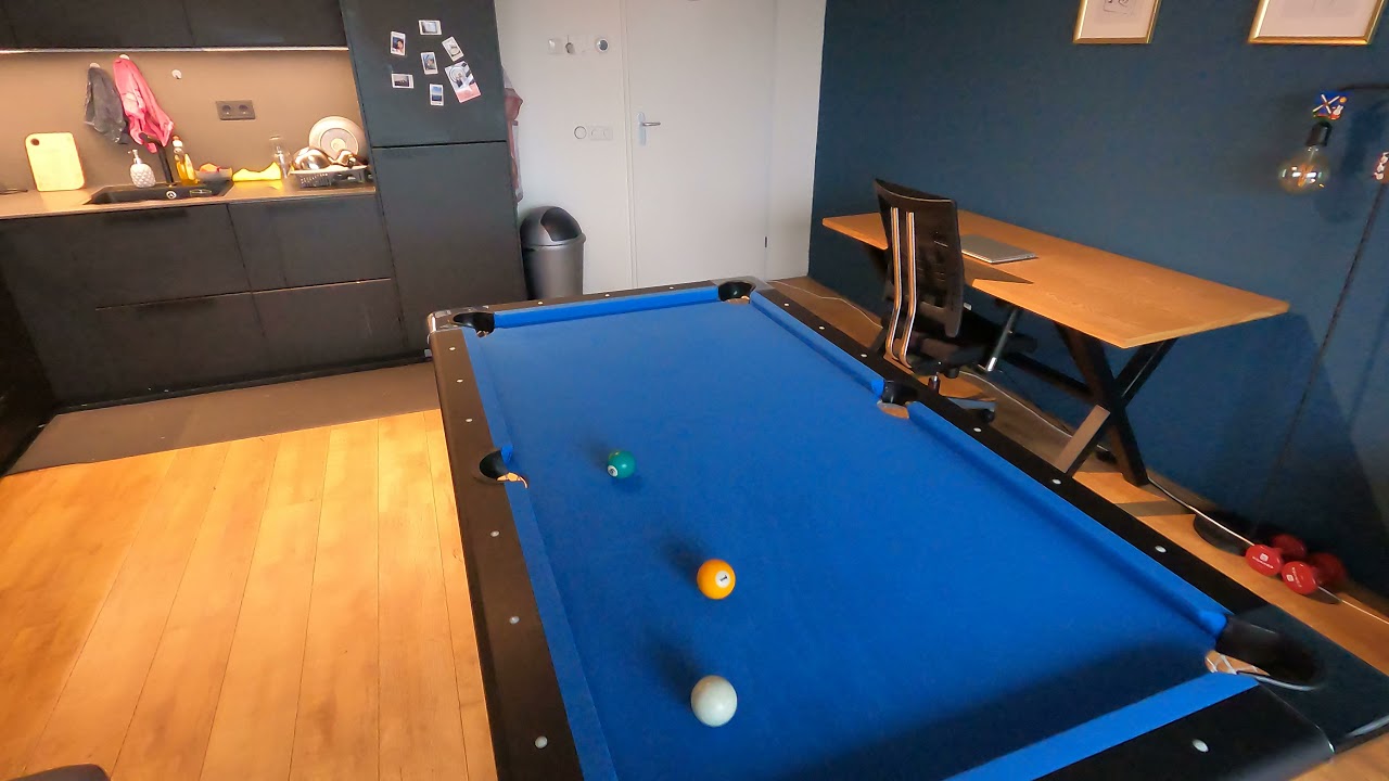 My home pool table setup | 6ft foldable pool