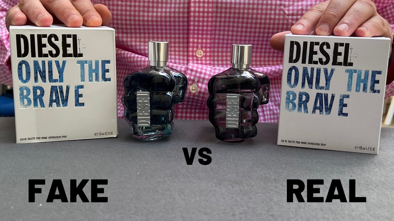 Fake vs Real Diesel Only the Brave Perfume 125 ml