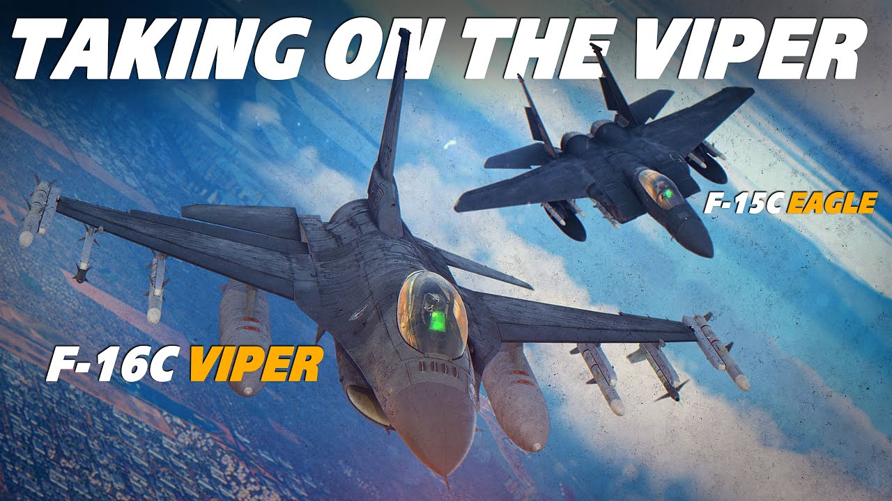 F-15C Eagle против F-16C Viper | Бой с Viper | DCS | Воздушный бой