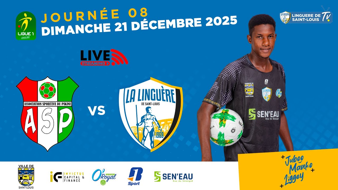 🔴Live-LIGUE 1 SENEGAL: AS PIKINE vs ASCE LINGUERE
