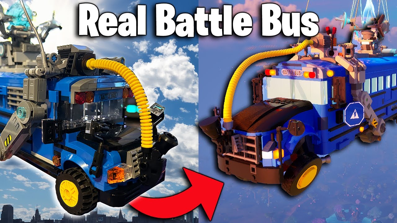 I Built the Lego Fortnite Battle Bus in Real Life