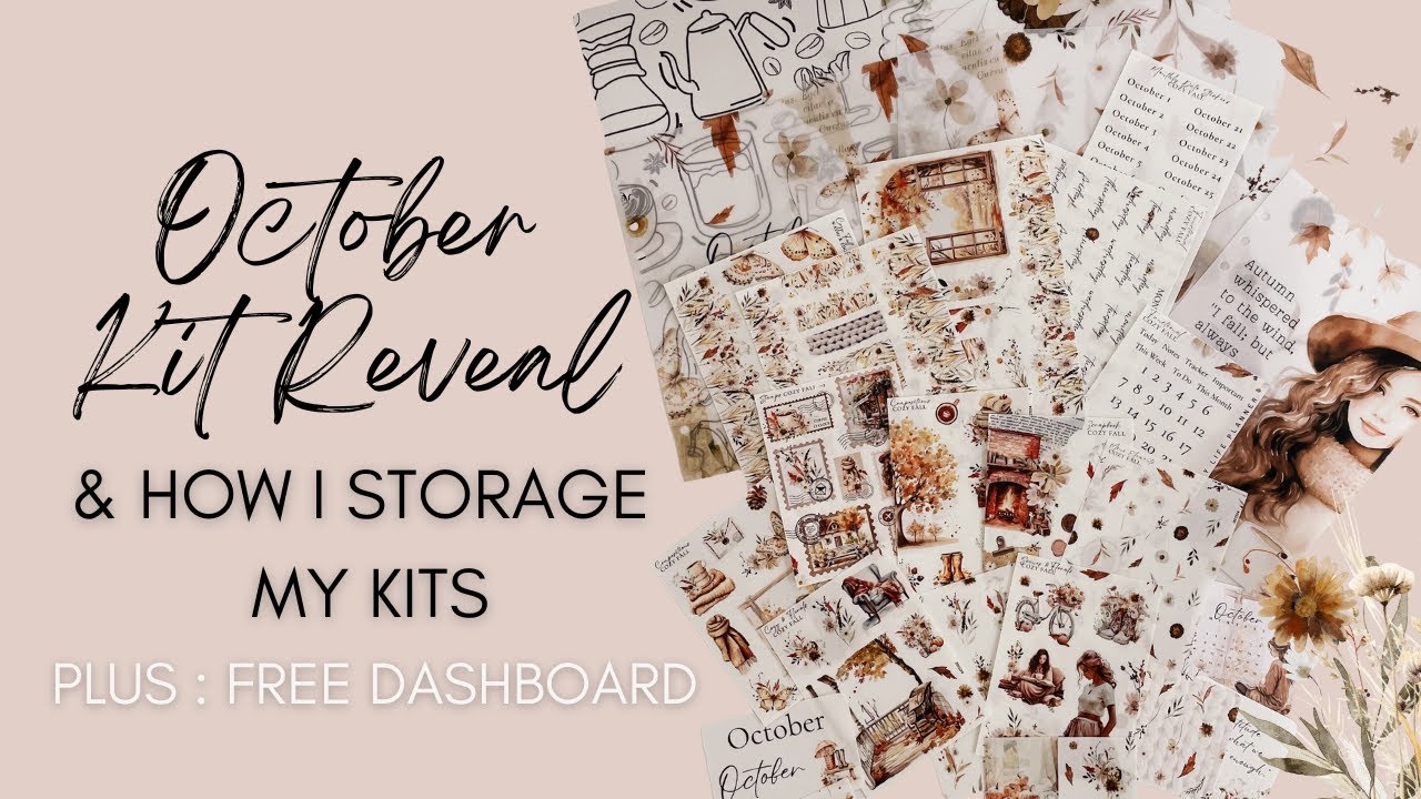 October Planner Sub kit Reveal & How I Storage my Stickers