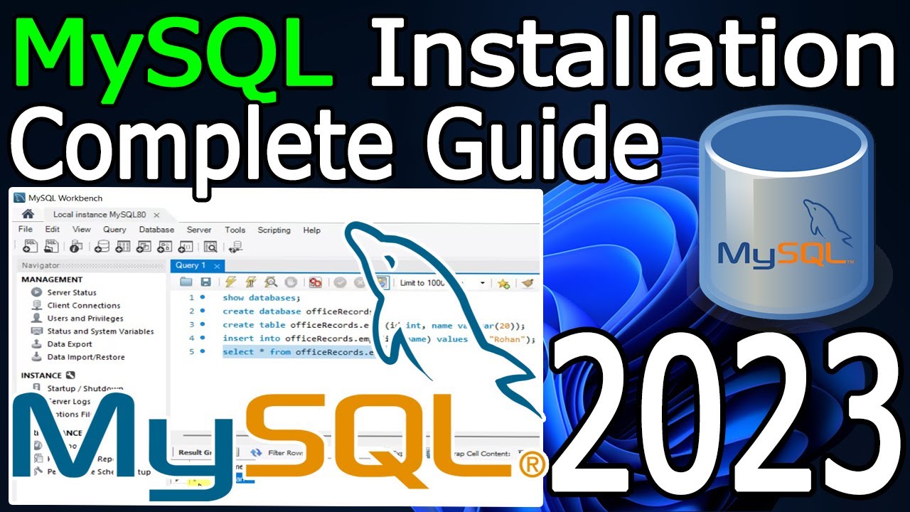 How to Install MySQL Server and Workbench on Windows 10/11 [ 2023 Update ] Complete guide