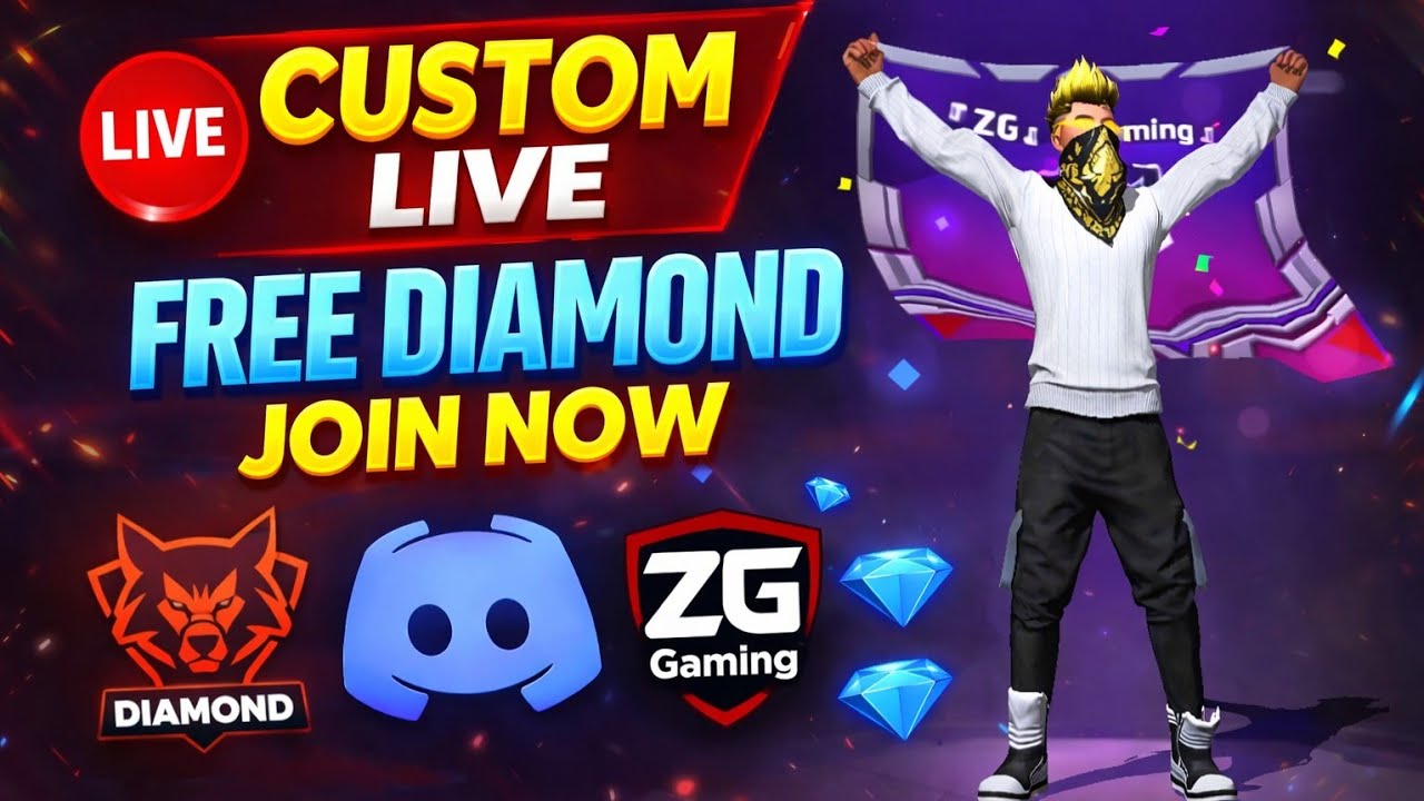 Free Fire Live কাস্টোম খেলে জিতে ন্যাও উতলি ZihadGaming999 🔥
