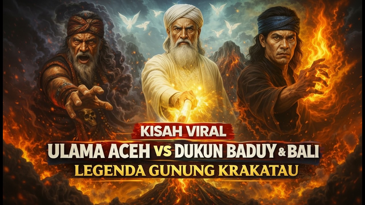 Ulama Aceh vs Dukun Baduy dan Bali: Legenda Gunung Krakatau yang Menggetarkan Nusantara