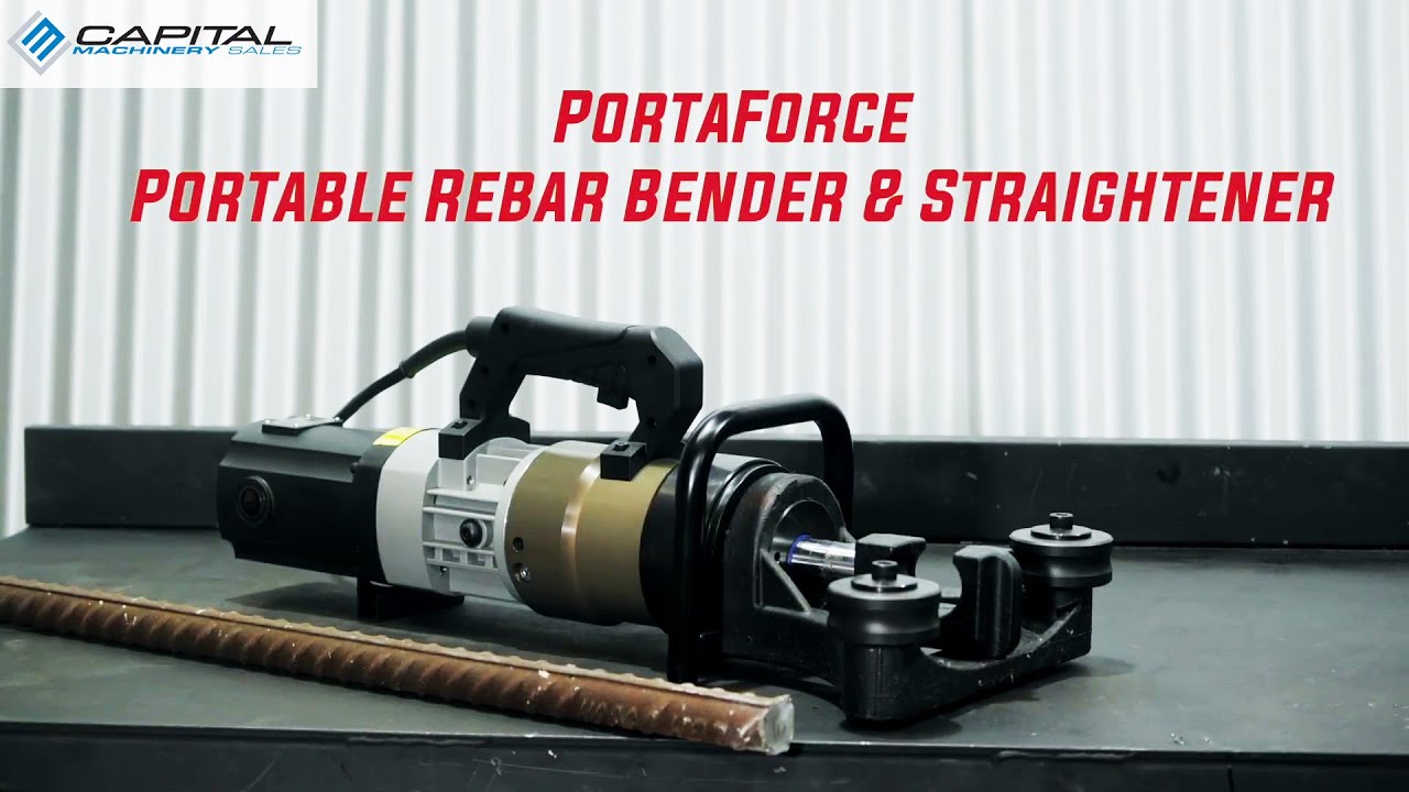 PortaForce Portable Rebar Bender and Straightener Machine