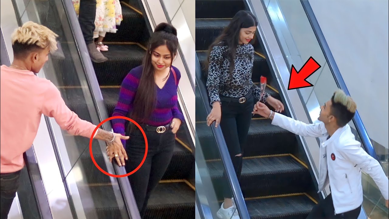 Best🔥 of 2022 Pranks | Touching Strangers Hands on the Escalator Prank | Mr. Hoty |