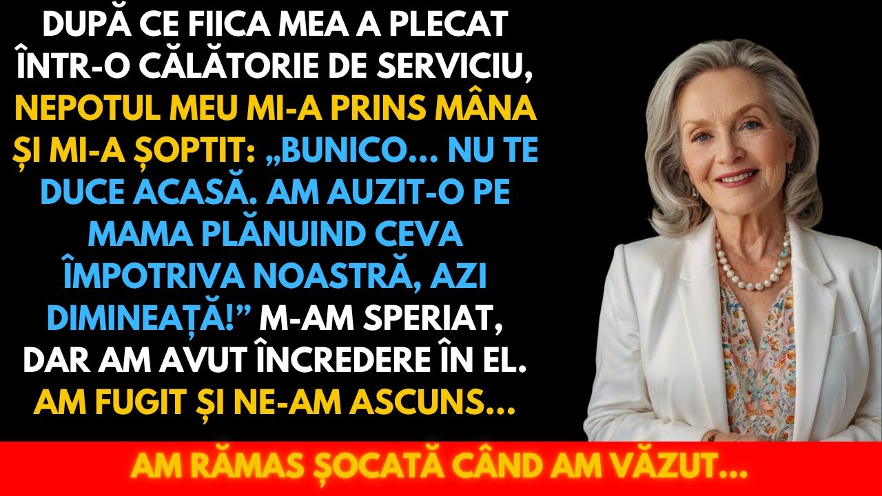 Nepotul meu m-a implorat: „Nu te întoarce acasă!” Apoi am aflat planul șocant al fiicei mele.