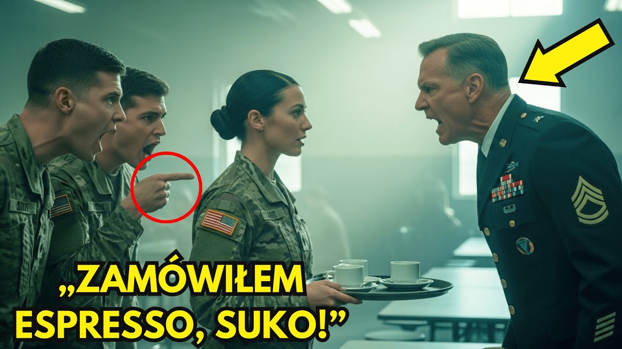 Oni kazali jej podawać kawę, dopóki generał nie zobaczył jej i nie zamarł ze strachu