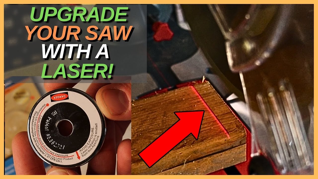 How To Upgrade Your Miter or Chop Saw By Adding A Laser Guide! (Oshlun LG-M01)