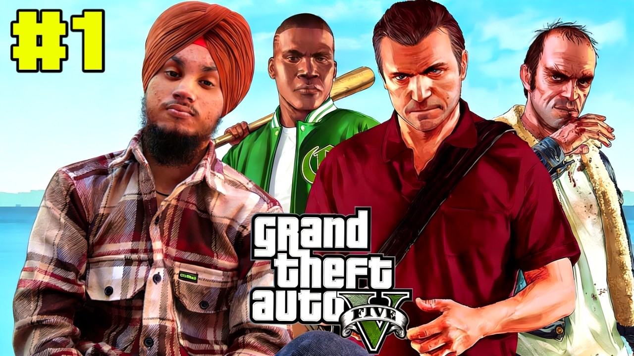 Grand Theft Auto 5 Story Mode || Part 1 || Hindi/Punjabi (First Time Playing)