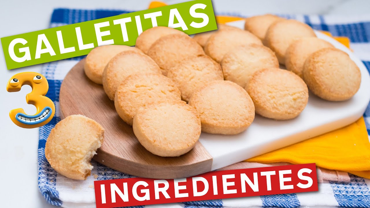 Como Hacer Galletitas con 3 Ingredientes 🍪