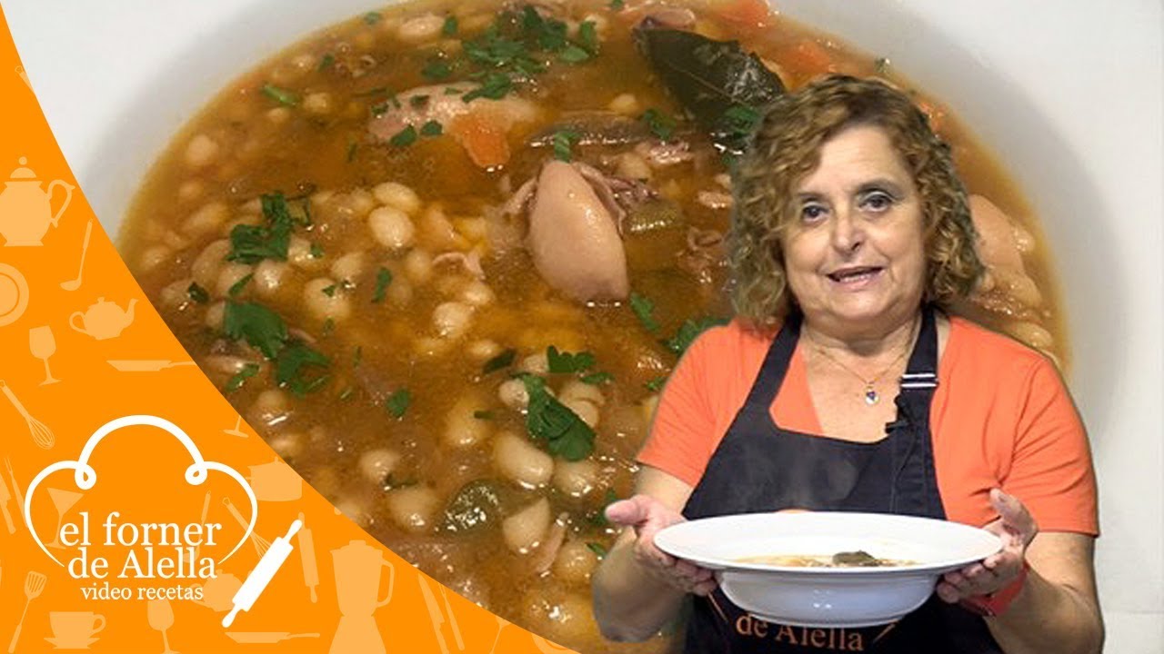 Alubias con chipirones