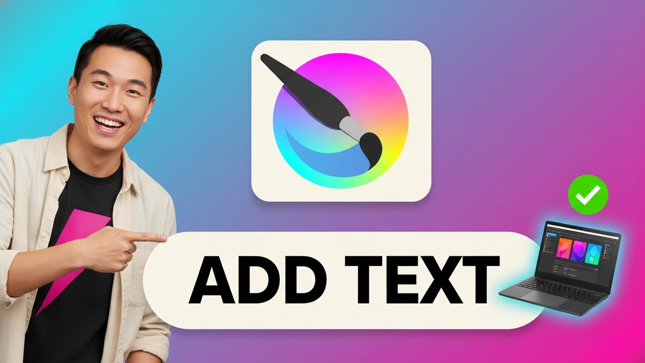 How to ADD TEXT in Krita (Step by Step)