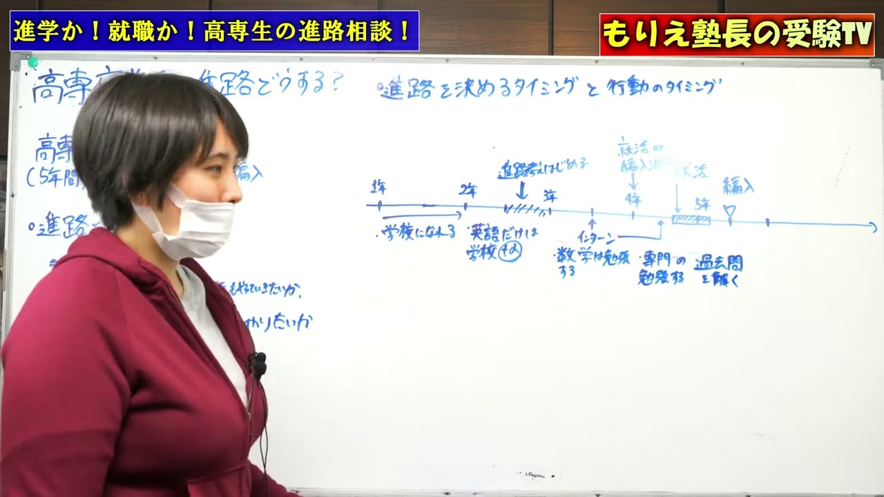 【もりえ塾長の受験TV】高専生の進路相談！！