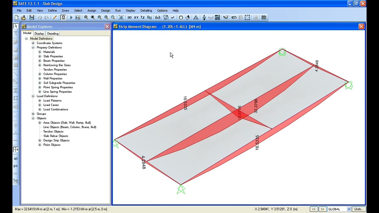 One Way Slab analysis and design by csi safe