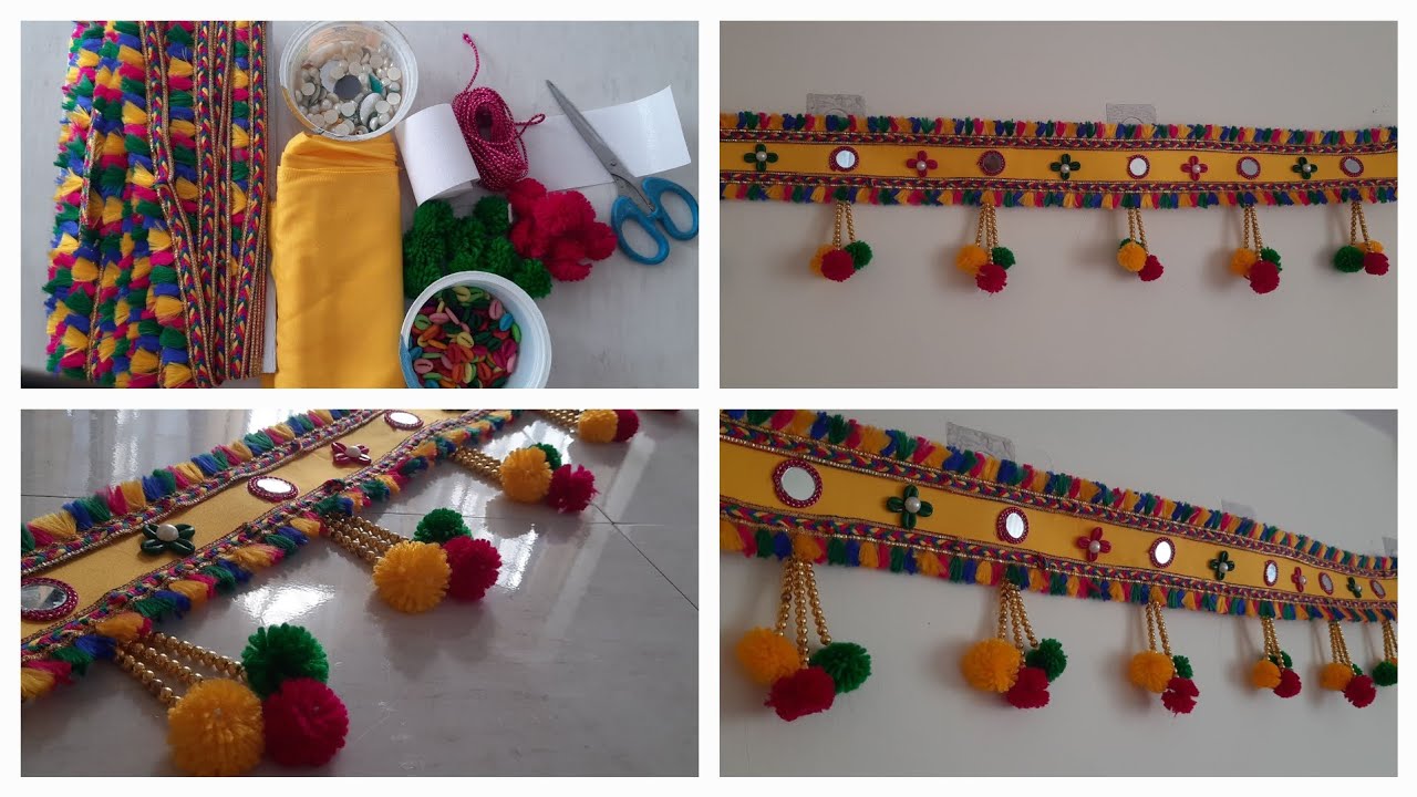 Simple way of Handmade bandhanwar, New design bandhanwar for all festivals 