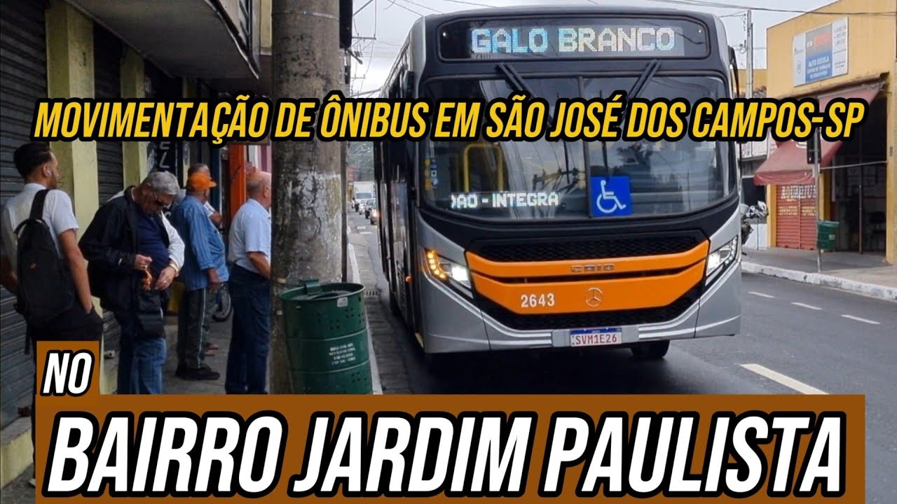 ✅️[ Bairro Jardim Paulista #2 ] Movimentação de Ônibus em São José dos Campos-SP