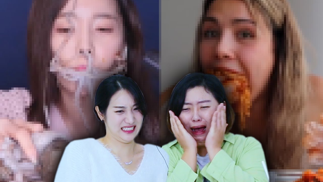 Koreans in their 30s React To CRINGE MUKBANGS