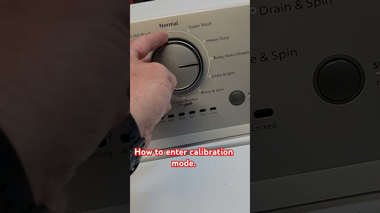 How to Enter Calibration Mode | Whirlpool & Maytag washer