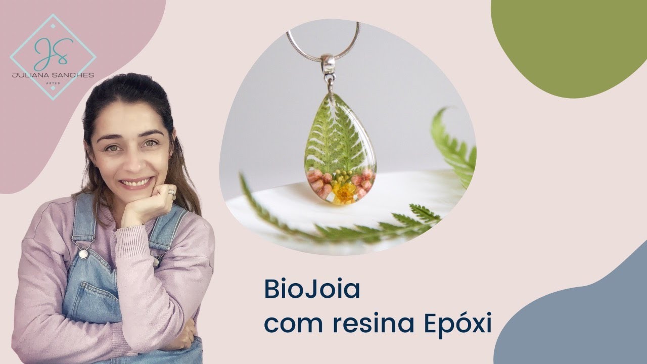 Como fazer Bio Joia de resina epóxi