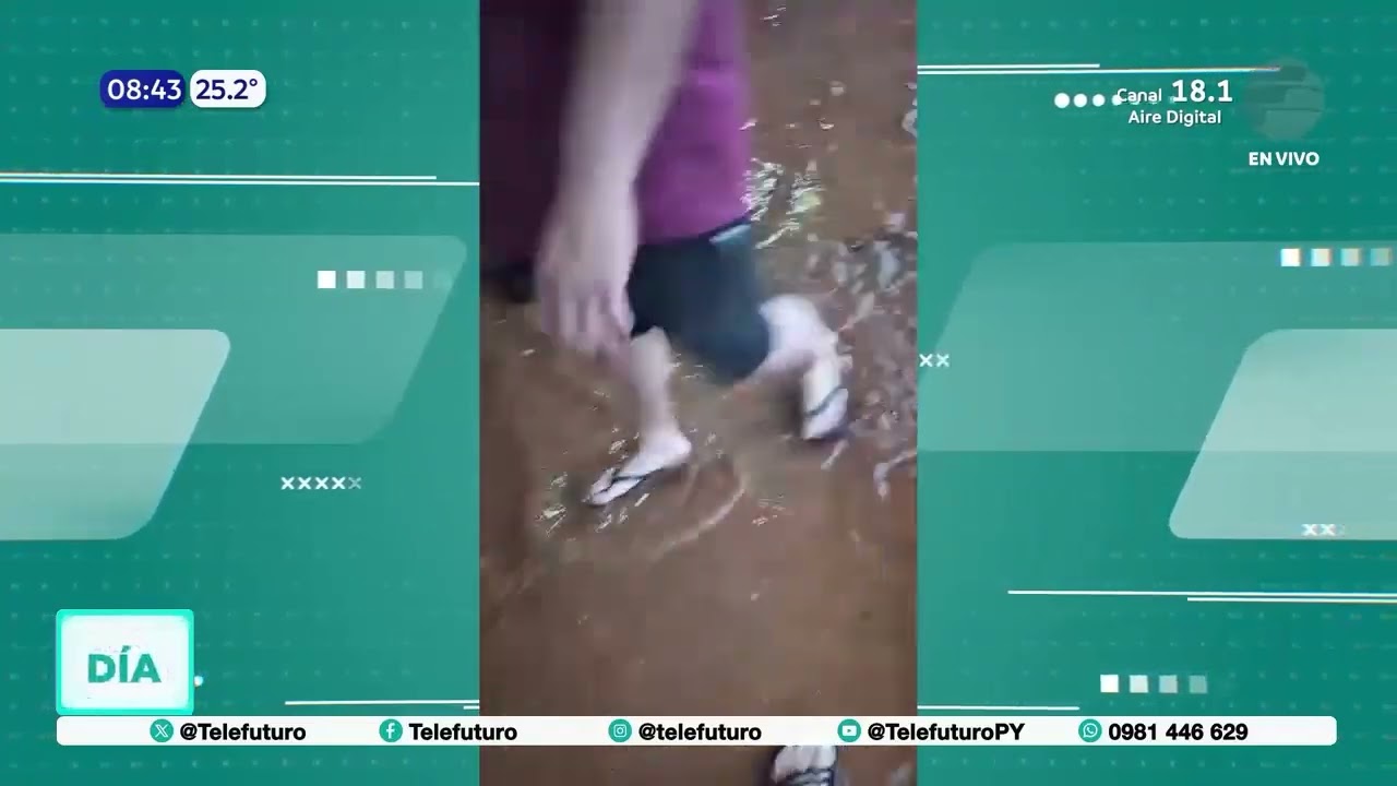 Breve tormenta causó raudales e inundaciones en Asunción y Central