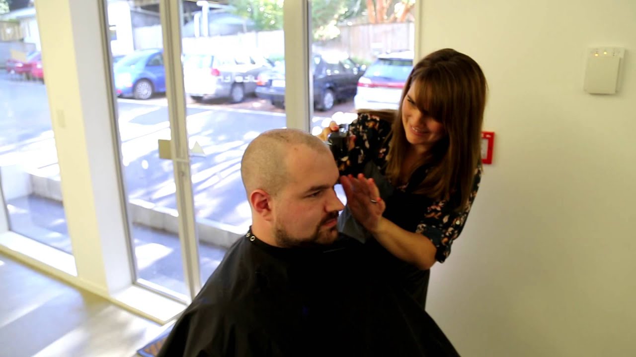 Chris Shaves his Head for Charity