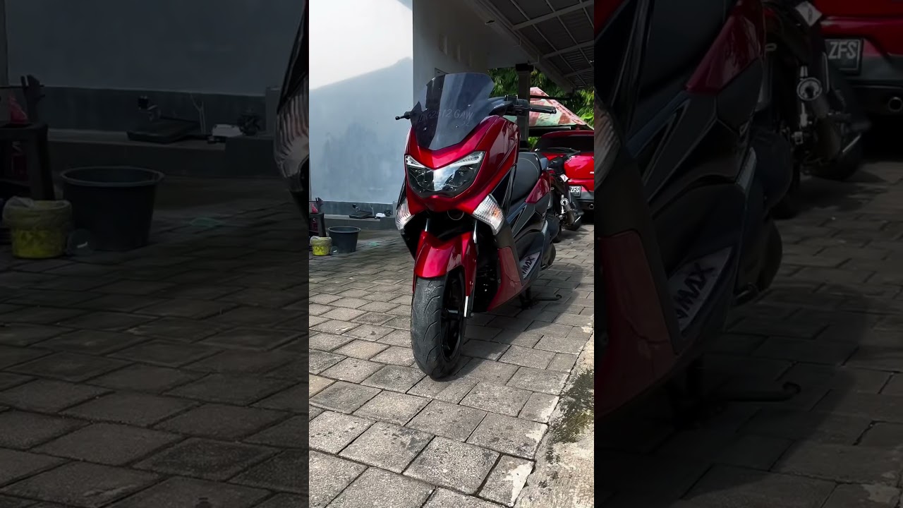 Finish repaint nmax red candy 