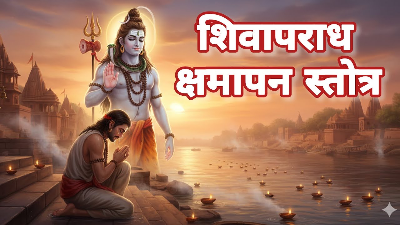 शिवापराध क्षमापन स्तोत्र | Shiv Aparadha Kshamapana Stotram with Lyrics & Meaning