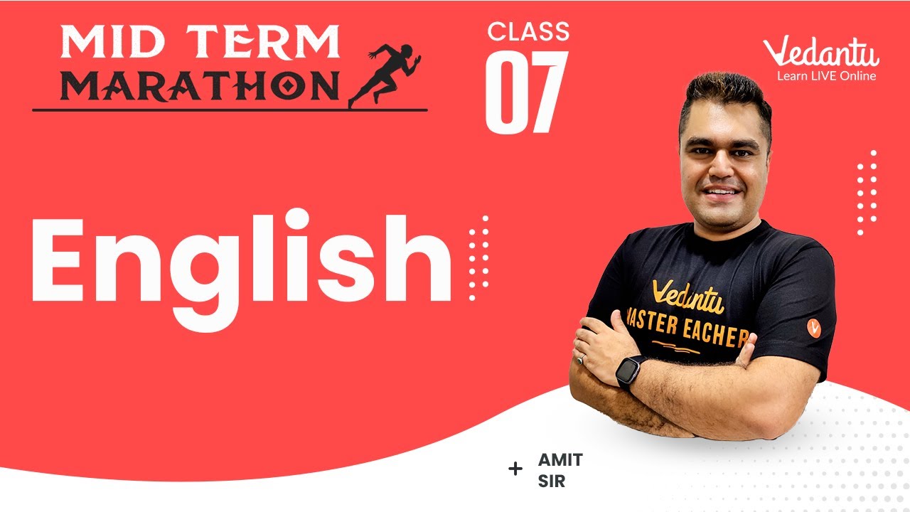 English Complete Marathon   Class 7 | Amit Sir | Vedantu Young Wonders