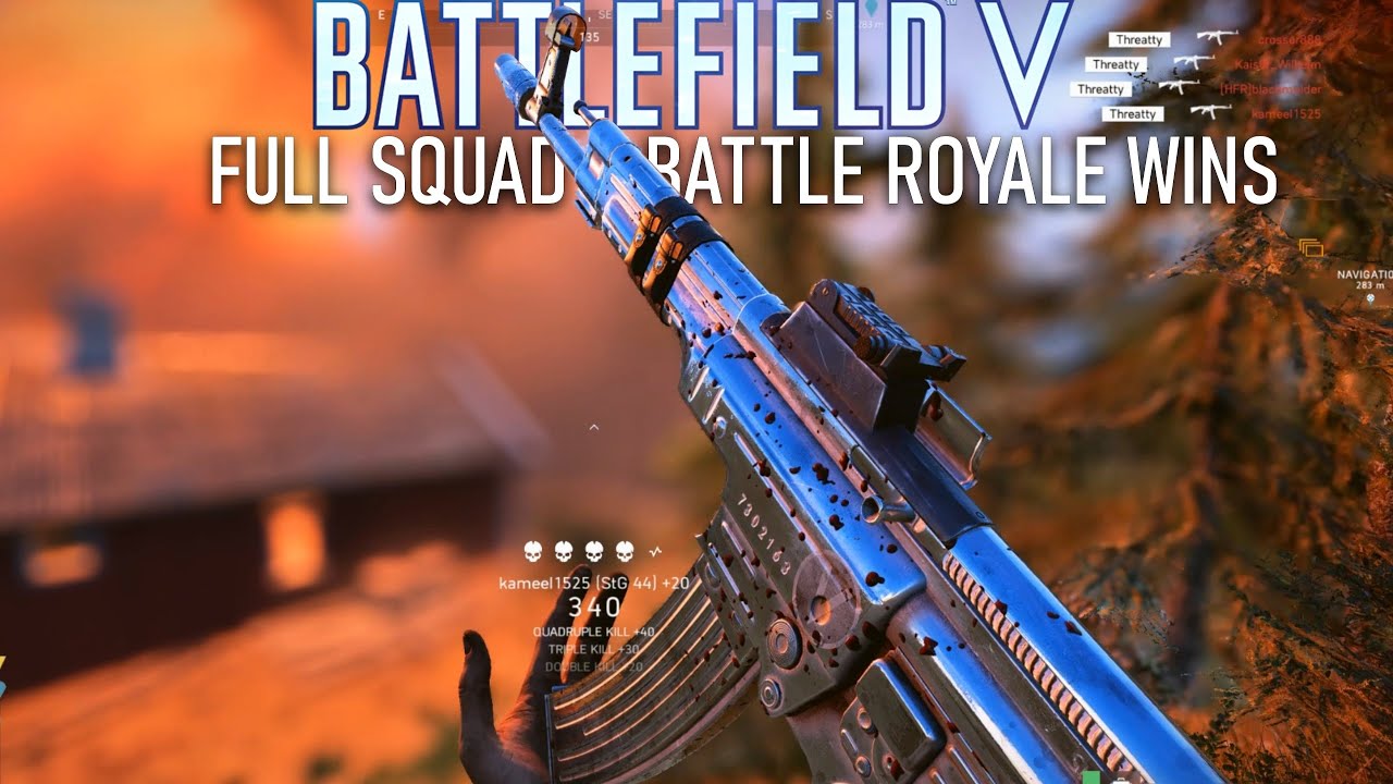 BATTLEFIELD 5: Battle Royale Full Squad Wins - Firestorm Gameplay